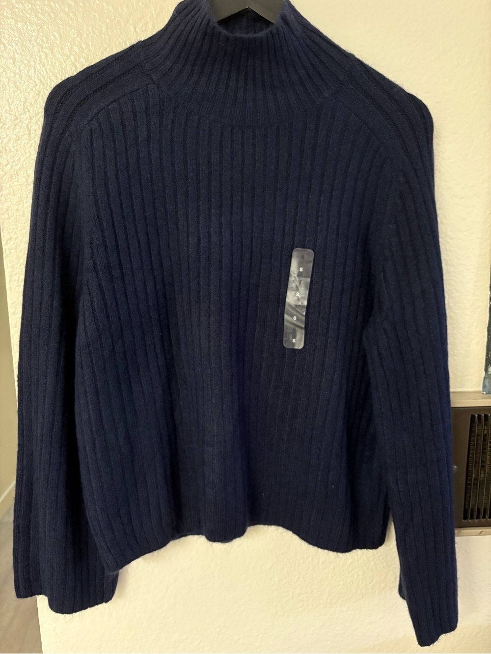 GAP Navy Ribbed Turtleneck Sweater